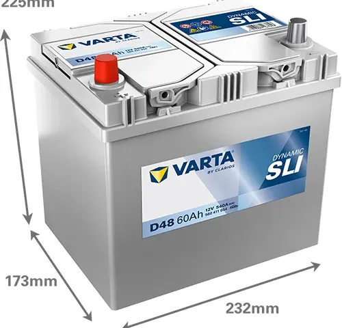 BATTERIE VARTA 60AH JIS R