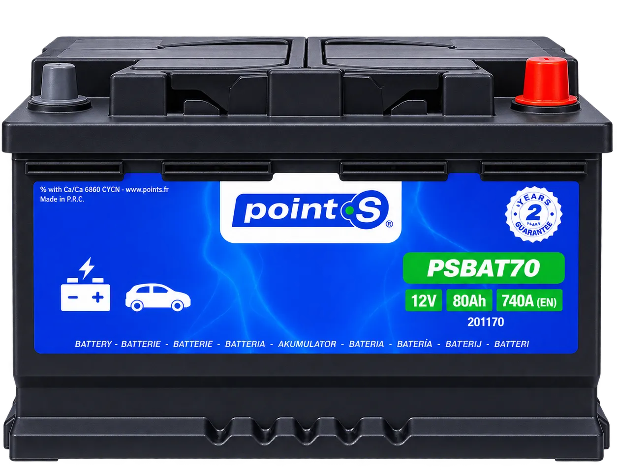 Batterie POINT S 80AH DIN