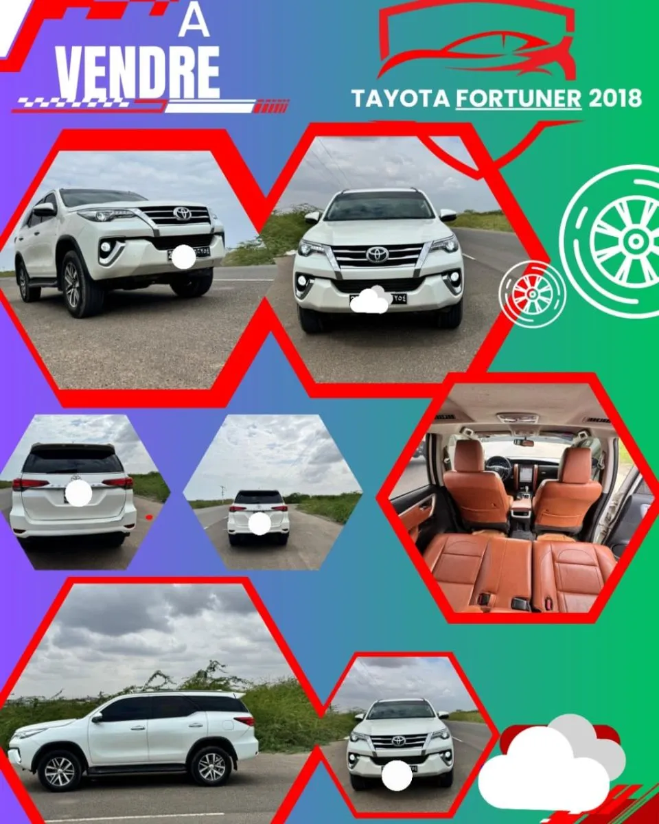 Toyota Fortuner 2018 diesel, boîte automatique, excellent état à Djibouti, photo 1