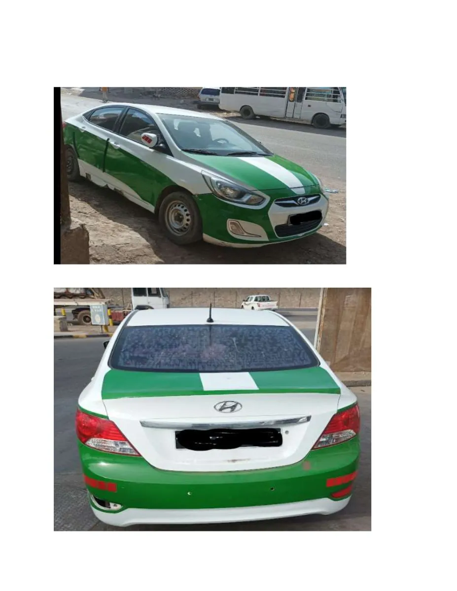Hyundai Accent 2012, taxi, moteur 4 cylindres, manuelle à Djibouti, photo 1